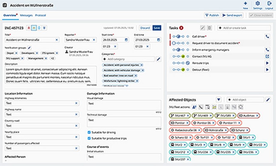 Störungsmanagement für Vorfälle, Meldungen und Maßnahmen 