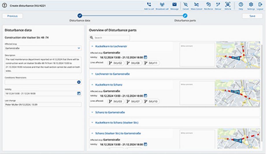 Vollumfängliche Leitstellen-Lösung für Verkehrsunternehmen