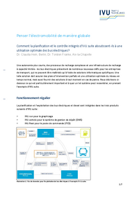 Publication sur l'électromobilité dans le numéro d'octobre de Der Nahverkehr 2021