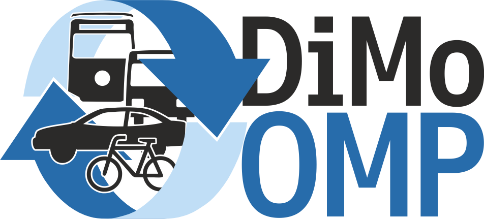 IVU Projets de recherche - Logo Digitale Vernetzung im öffentlichen Personenverkehr (DiMoOMP)